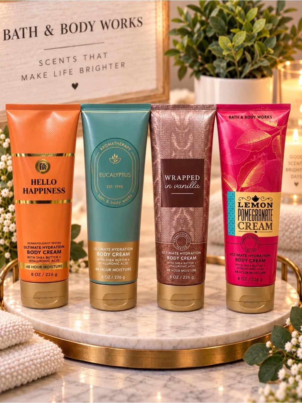 Bath & Body Works (NWT) Body Cream—Set of 4